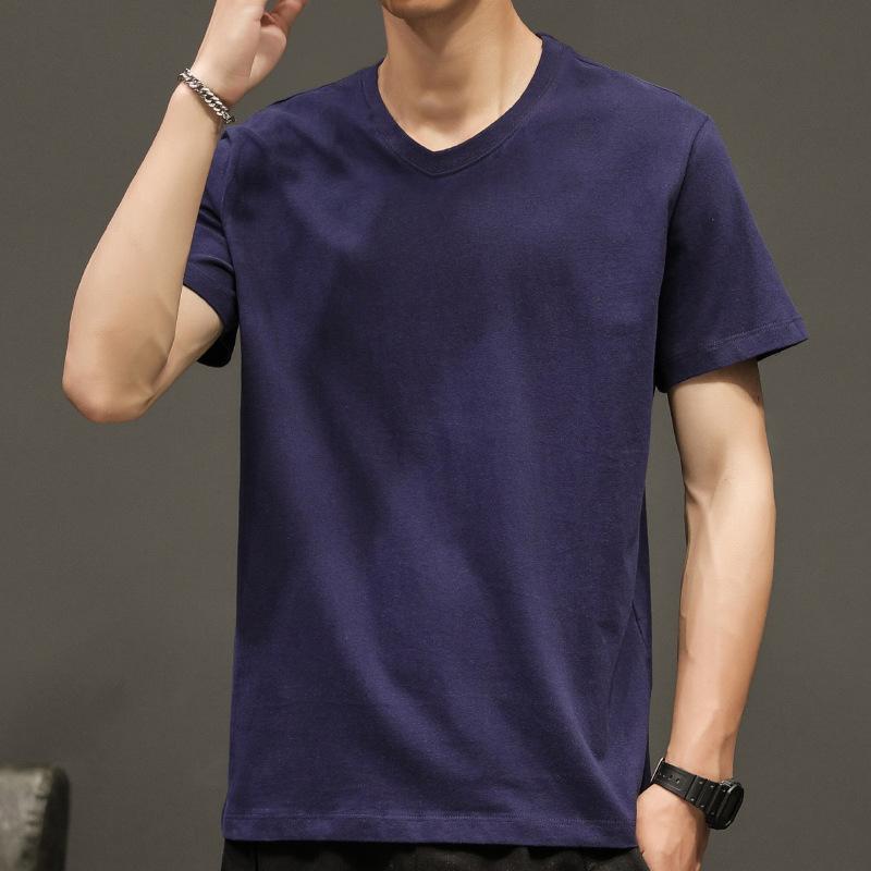 Men s Clothing Elastic Mens T-Shirt V-Neck Short-Sleeved High Qualtity Cotton Solid Leisure White Gray Bottoming Shirt Tops S
Men s Clothing Elastic Mens T-Shirt V-Neck Short-Sleeved High Qualtity Cotton Solid Leisure White Gray Bottoming Shirt Tops S