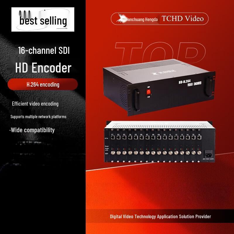 TCHD Video EN6162 16-Channel SDI Video Encoder
TCHD Video EN6162 16-Channel SDI Video Encoder