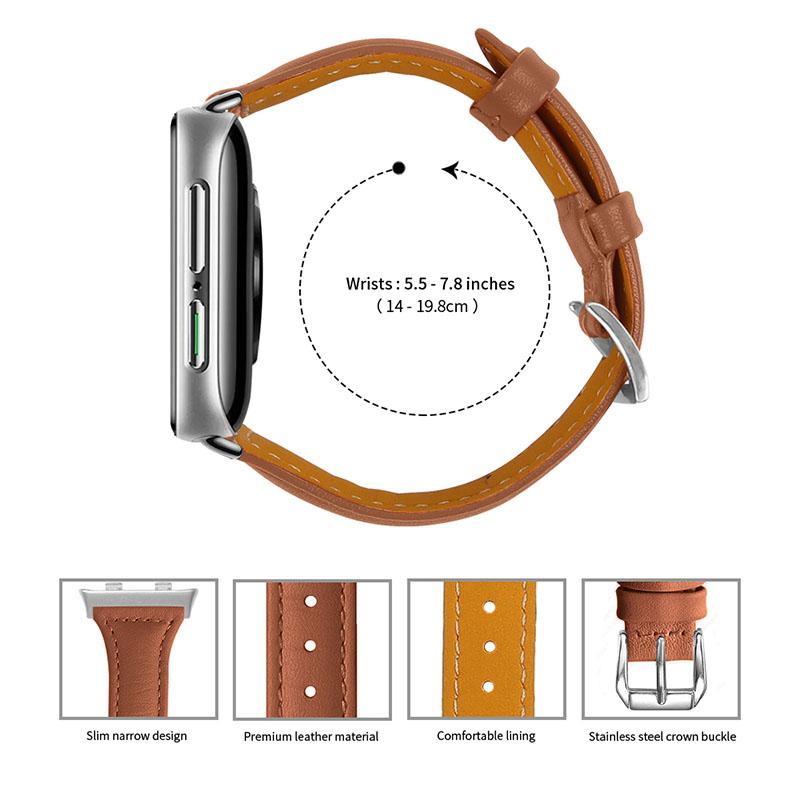 Top Layer Cowhide Genuine Leather Smart Watch Strap Replacement Watch Band for Oppo Watch 46mm Grey
Top Layer Cowhide Genuine Leather Smart Watch Strap Replacement Watch Band for Oppo Watch 46mm Grey