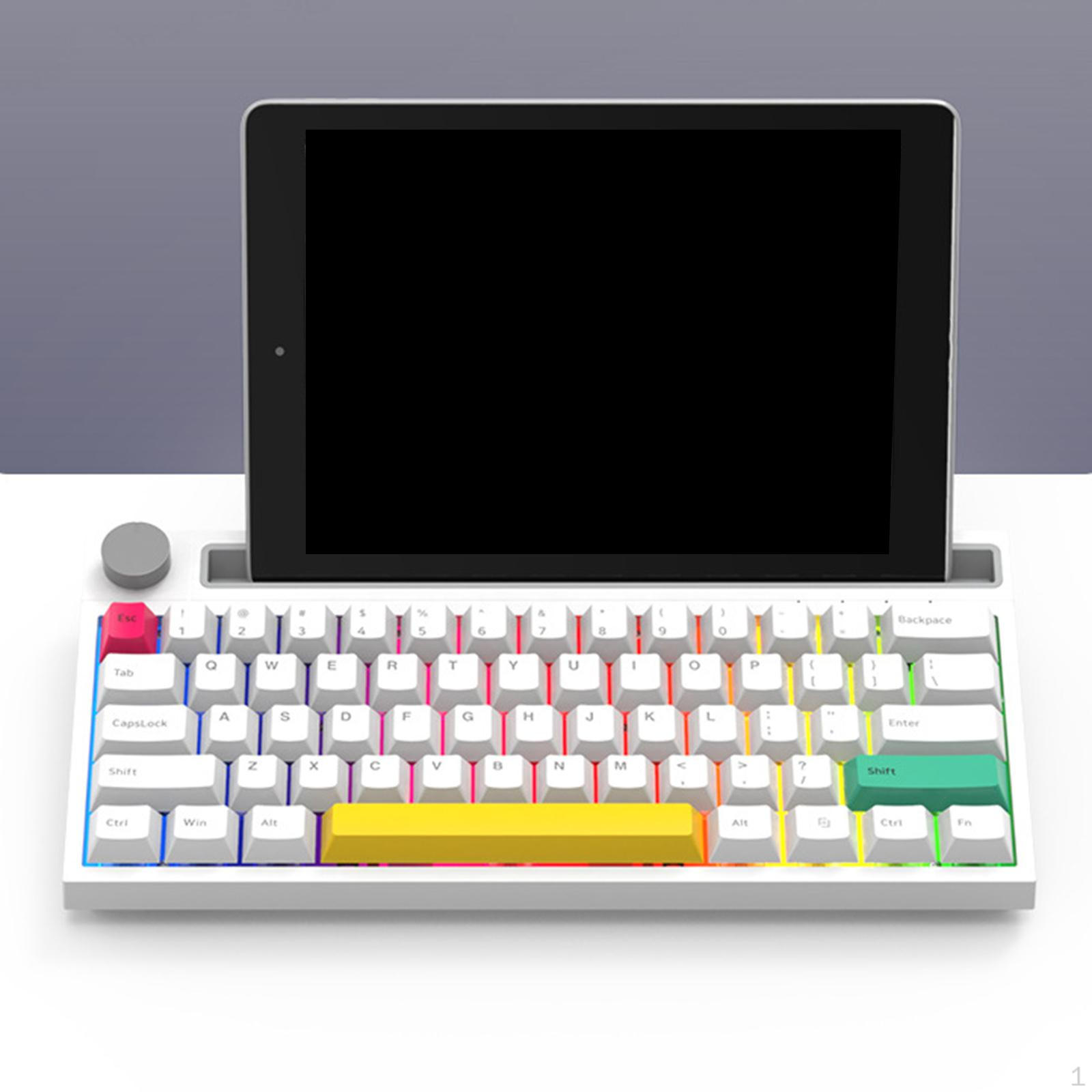 0% Mechanical Keyboard 6 RGB Lighting Effects Desktop Gaming Keypad for Windows 400mAh Battery White w Blue Switch
0% Mechanical Keyboard 6 RGB Lighting Effects Desktop Gaming Keypad for Windows 400mAh Battery White w Blue Switch