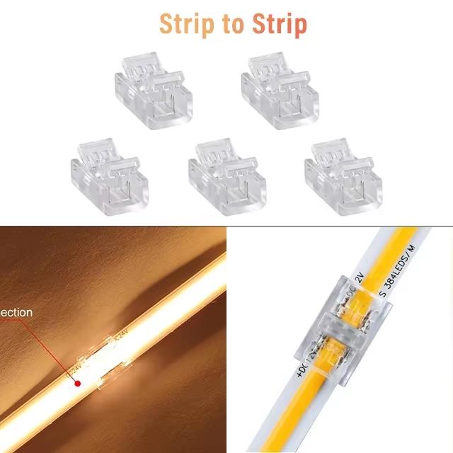 COB Connector 8mm 5-24v 2pin LED Strip Terminal Extension Wire LED Connectors Fixed Clips For Pin No Dark Area Single Dual End 5PCS&8mm 2pin IP20 IP65
COB Connector 8mm 5-24v 2pin LED Strip Terminal Extension Wire LED Connectors Fixed Clips For Pin No Dark Area Single Dual End 5PCS&8mm 2pin IP20 IP65