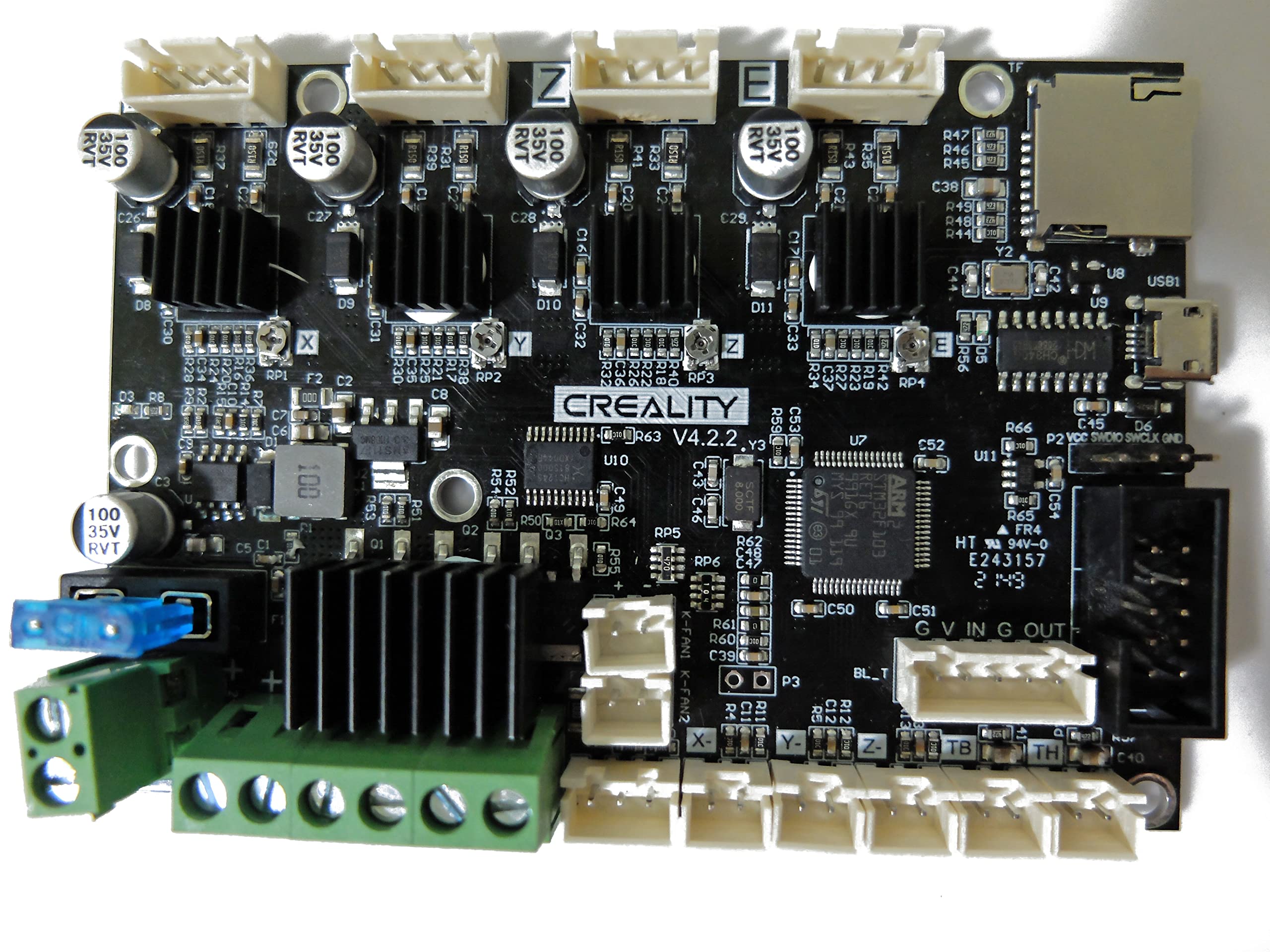 Creality Quiet Motherboard Ender 3 Ender 3 Pro TMC2208 Драйвер STM32 32Bit для Ender 3 Ender 3 Pro Ender 3 v2 Ender 5 Ender 5 Pro та відновлення
Creality Quiet Motherboard Ender 3 Ender 3 Pro TMC2208 Драйвер STM32 32Bit для Ender 3 Ender 3 Pro Ender 3 v2 Ender 5 Ender 5 Pro та відновлення