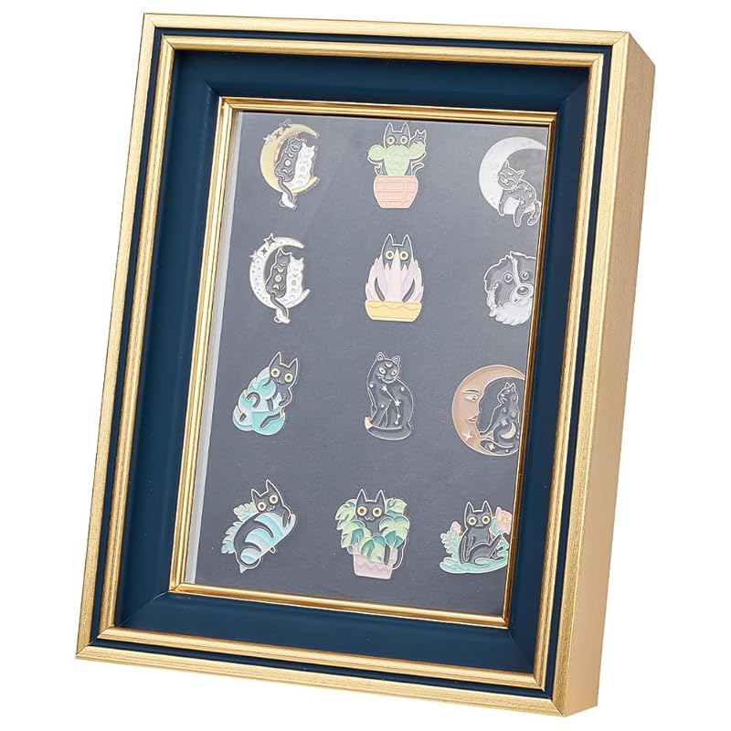 OLYCRAFT pin display case badge case medal display frame wooden picture frame pin badge tin badge storage case exhibition pins frame storage box
OLYCRAFT pin display case badge case medal display frame wooden picture frame pin badge tin badge storage case exhibition pins frame storage box