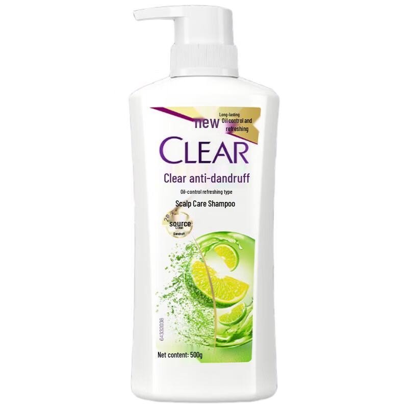 CLEAR Anti-Dandruff Oil Control Refreshing Shampoo 500g
CLEAR Anti-Dandruff Oil Control Refreshing Shampoo 500g