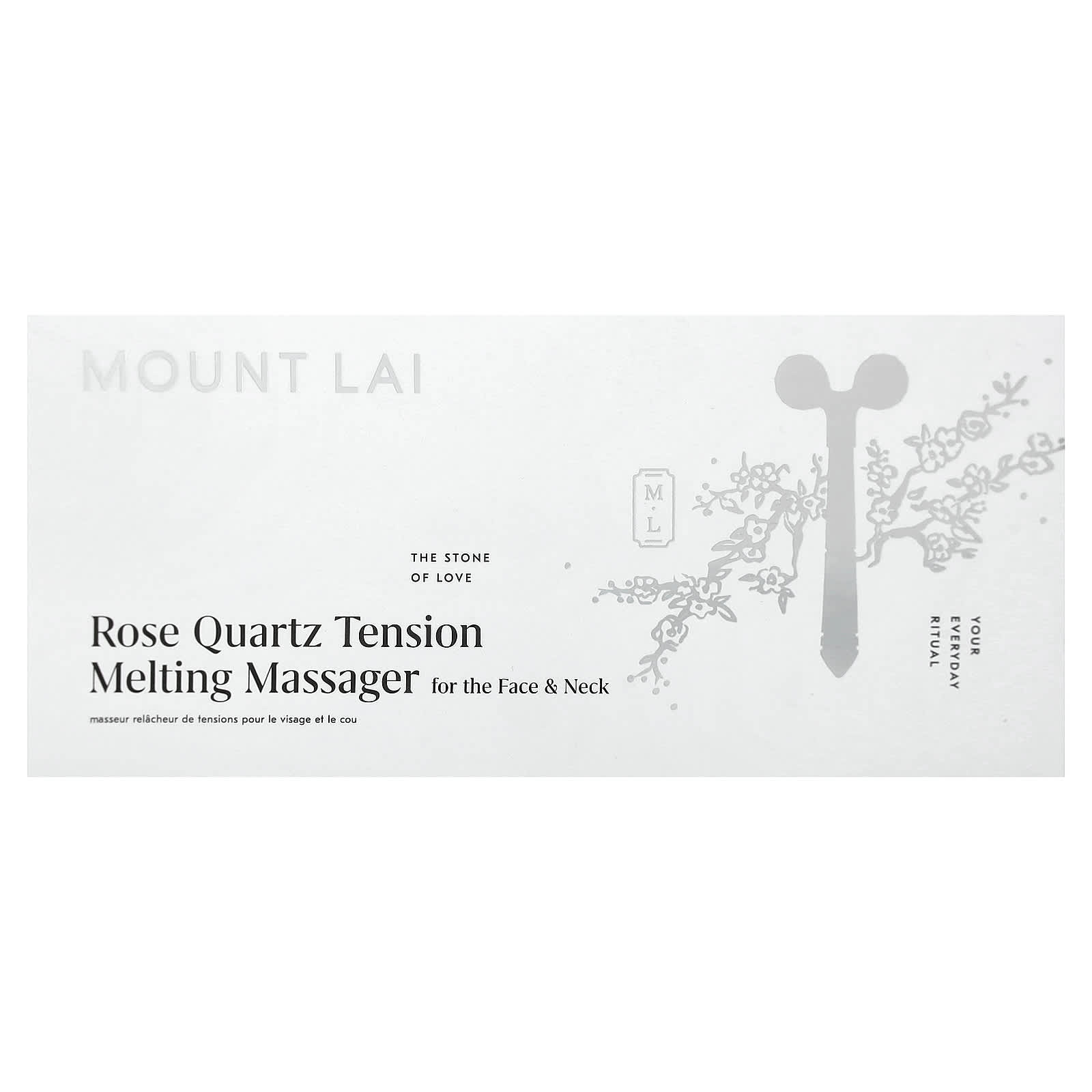 Mount Lai, Rose Quartz Tension Melting Massager, Facial Roller x1
Mount Lai, Rose Quartz Tension Melting Massager, Facial Roller x1