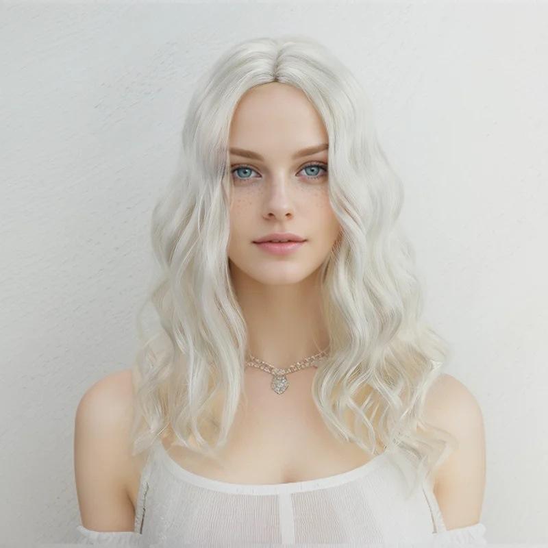 Synthetic Natural Grey Wig Long Curly Hair for Women Daily Use Wig with Bangs Outfits Costume Party 20inches серый
Synthetic Natural Grey Wig Long Curly Hair for Women Daily Use Wig with Bangs Outfits Costume Party 20inches серый
