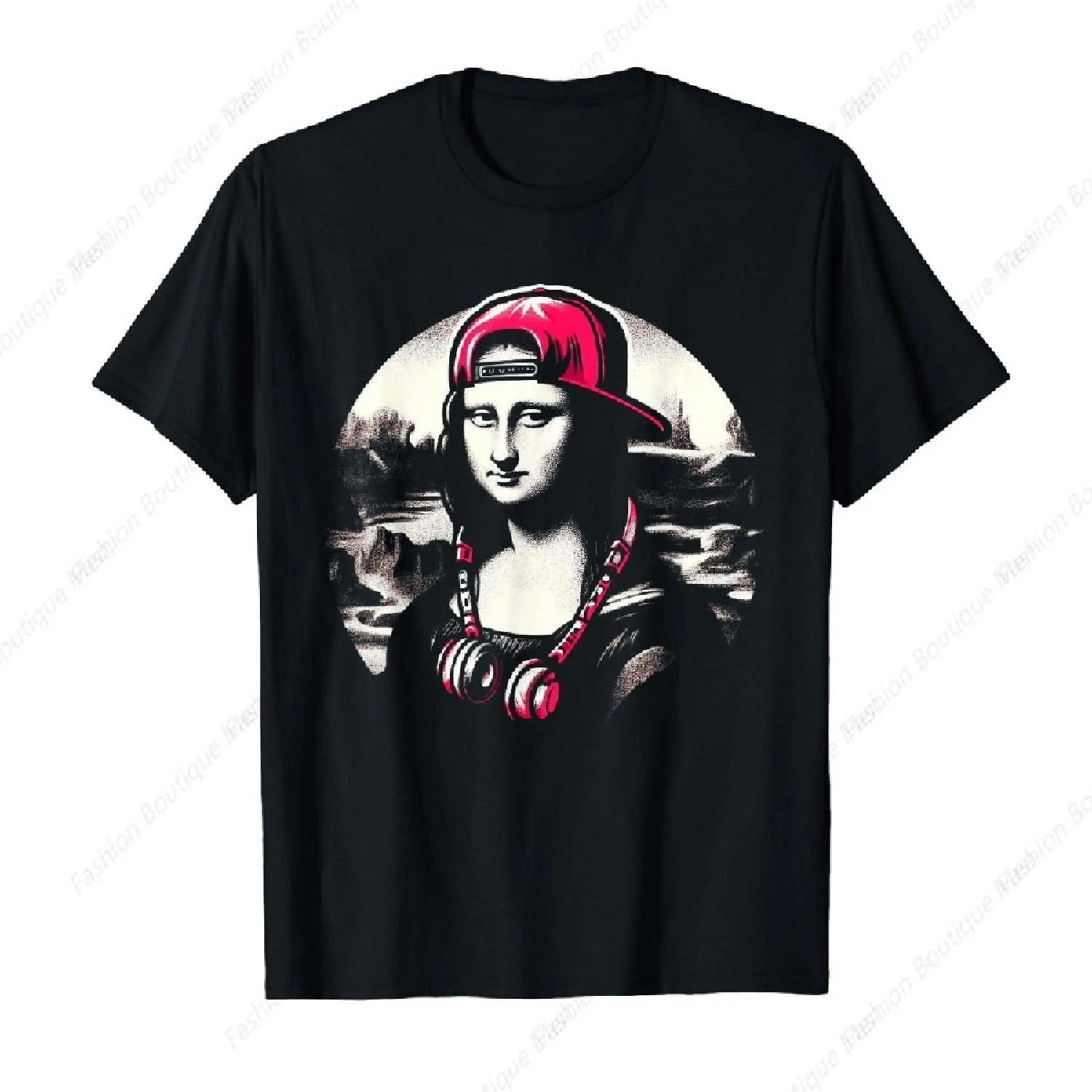 Funny Mona Lisa Rapper Rock Punk Retro design T-Shirt Casual Short Sleeve Personalized Top XXXXXL чёрный
Funny Mona Lisa Rapper Rock Punk Retro design T-Shirt Casual Short Sleeve Personalized Top XXXXXL чёрный