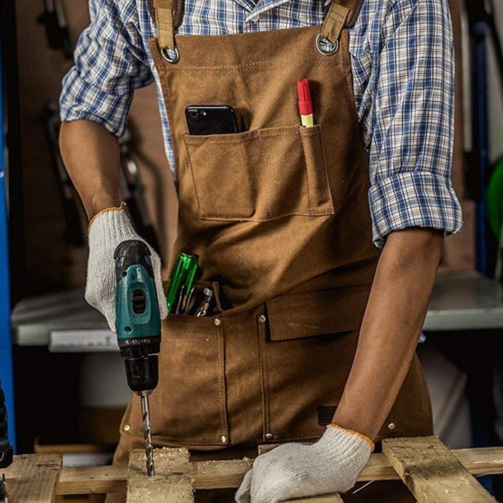 Pockets Carpenter Work Clothes Waterproof Thickened Canvas Tool Bag Kitchen Only Apron чорний
Pockets Carpenter Work Clothes Waterproof Thickened Canvas Tool Bag Kitchen Only Apron чорний