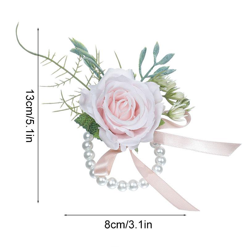 1pc Bracelets for Bridesmaids Artificial Flower Wedding Accessories Wrist Corsage Marriage Boutonniere Silk Roses B рожевий
1pc Bracelets for Bridesmaids Artificial Flower Wedding Accessories Wrist Corsage Marriage Boutonniere Silk Roses B рожевий