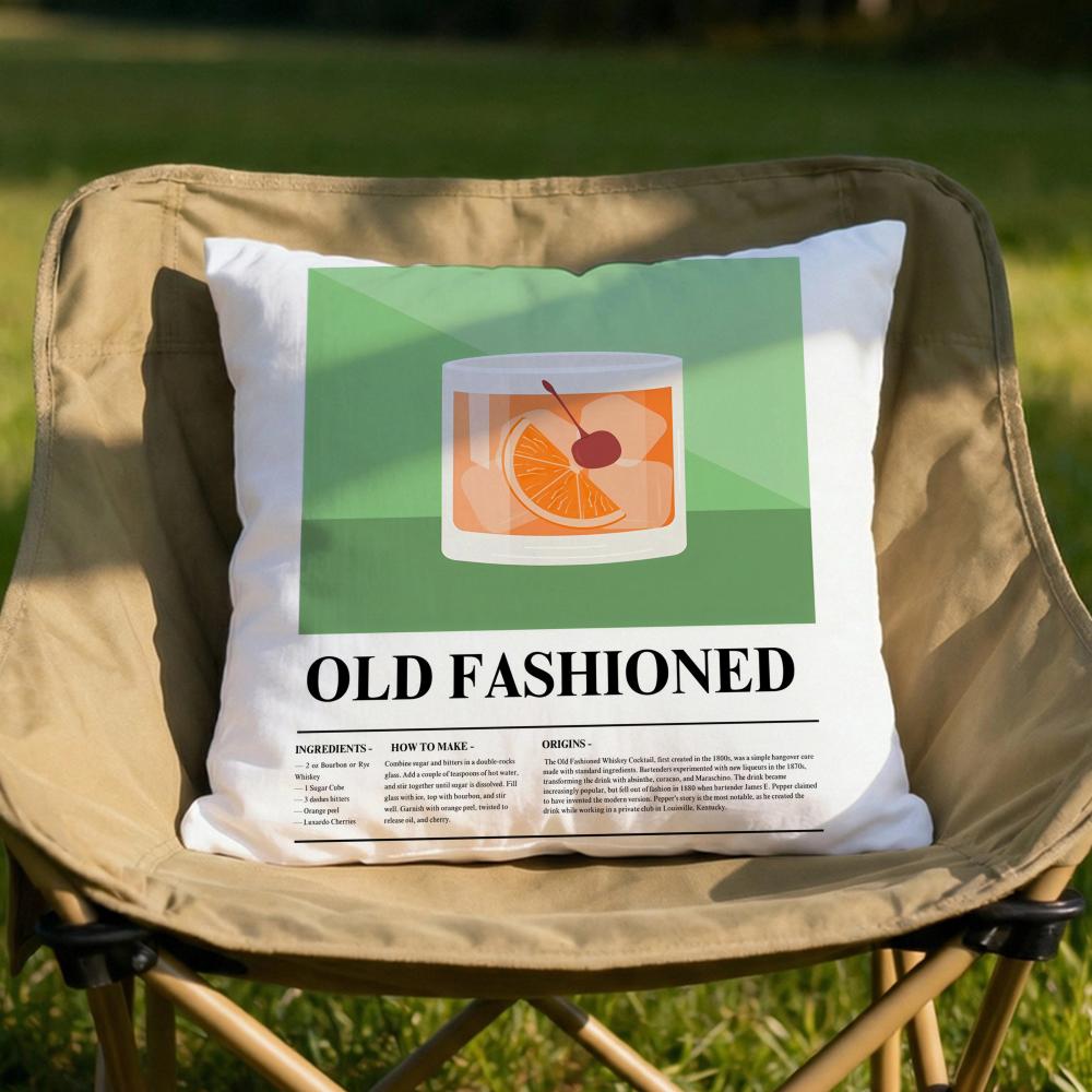 Old Fashioned Cocktail Cushion Cover Soft Reversible Durable Pillow Cover MultiScene Use for Home Car Daily Comfort 30x30cm
Old Fashioned Cocktail Cushion Cover Soft Reversible Durable Pillow Cover MultiScene Use for Home Car Daily Comfort 30x30cm