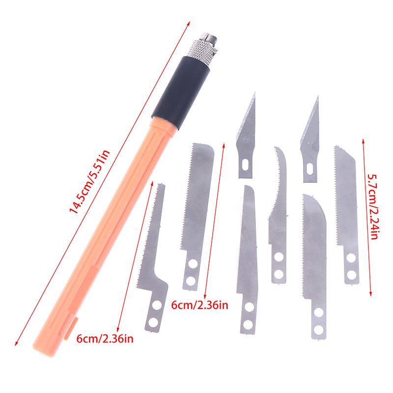 1Pc Mini Hand Saw Model Craft Tools With 8 DIY Craft Pieces Blades Modelling Knife For Hand Cutting Wood Crafts Model Building
1Pc Mini Hand Saw Model Craft Tools With 8 DIY Craft Pieces Blades Modelling Knife For Hand Cutting Wood Crafts Model Building