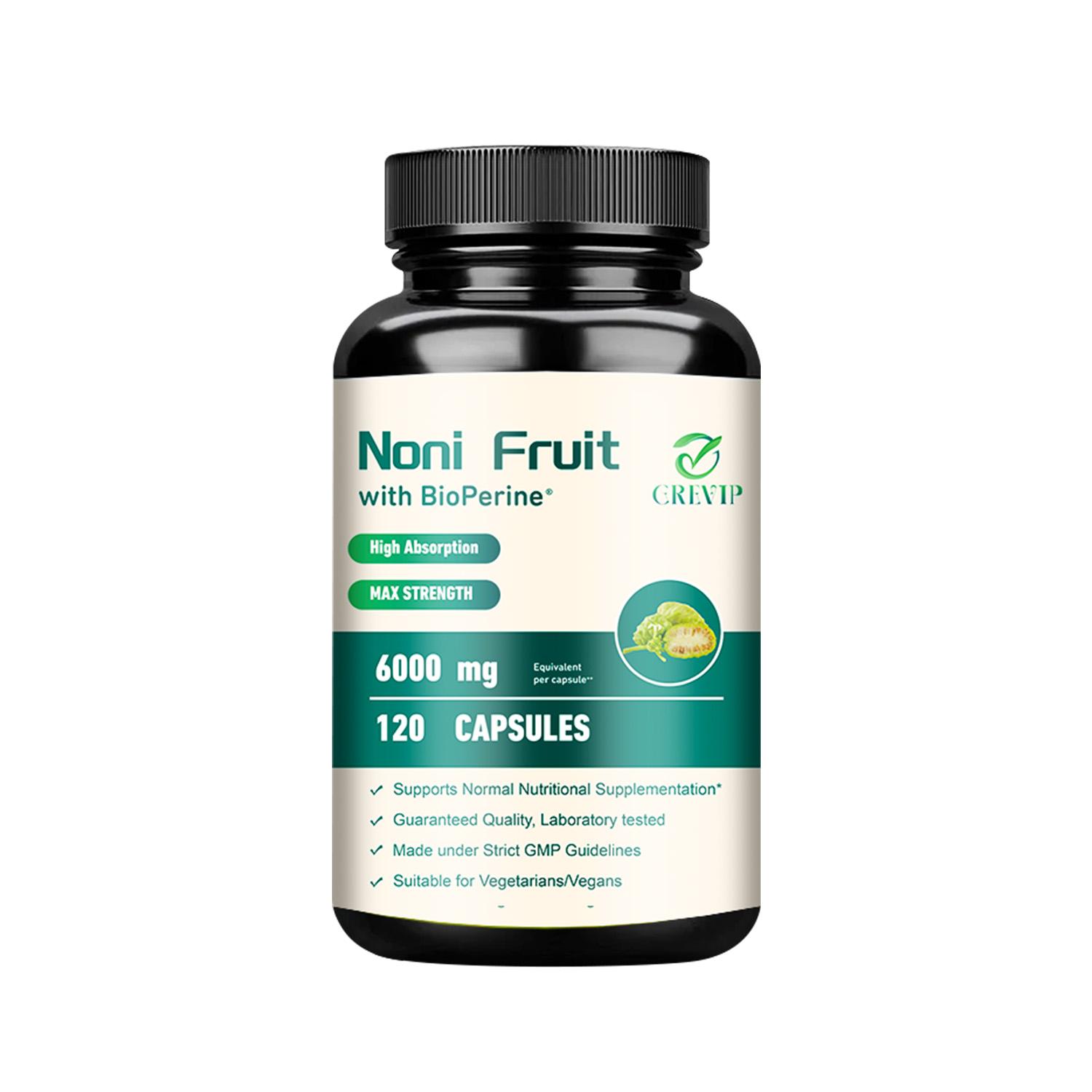 GREVIP Noni Fruit Extract Capsules, 6000 mg per serving, easily absorbed, suitable for adults. 120*1
GREVIP Noni Fruit Extract Capsules, 6000 mg per serving, easily absorbed, suitable for adults. 120*1