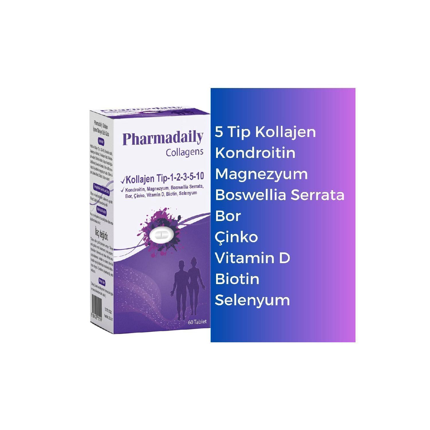 Collagens 60 Tablet 5 Types Of Collagen, Chondroitin, Boswellia Serrata, Zinc, Vitamin D, Biotin, Selenium
Collagens 60 Tablet 5 Types Of Collagen, Chondroitin, Boswellia Serrata, Zinc, Vitamin D, Biotin, Selenium