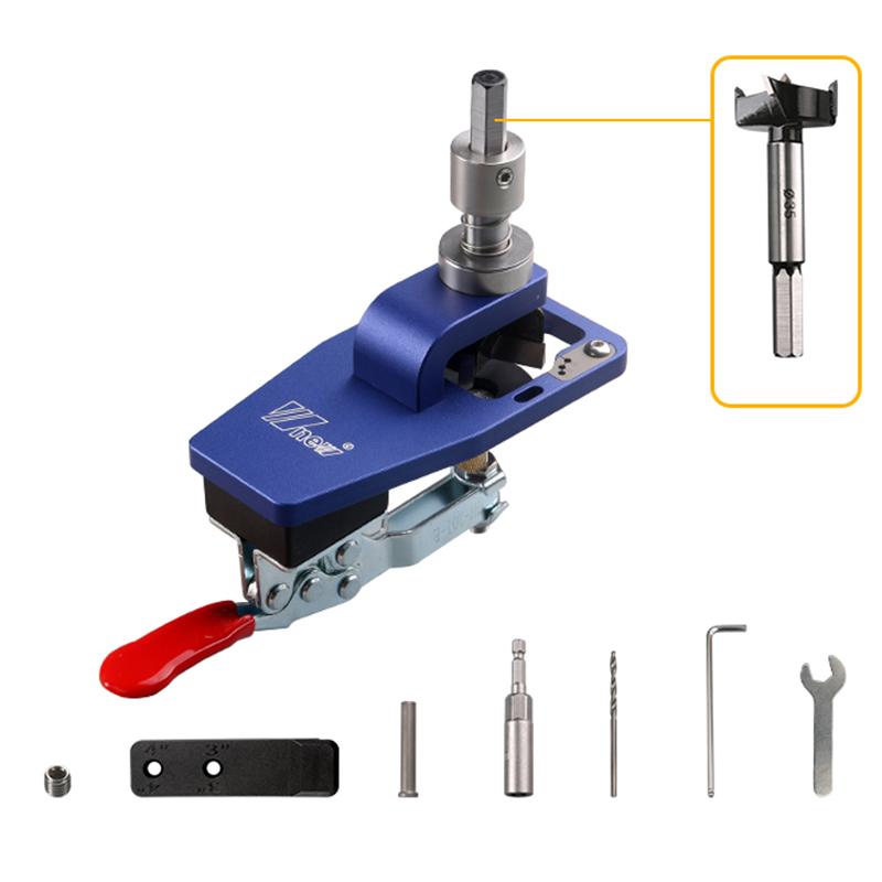 35mm Hinge Boring Jig Woodworking Hole Drilling Guide Locator with Fixture Aluminum Alloy Hole Opener Template Tools синій
35mm Hinge Boring Jig Woodworking Hole Drilling Guide Locator with Fixture Aluminum Alloy Hole Opener Template Tools синій