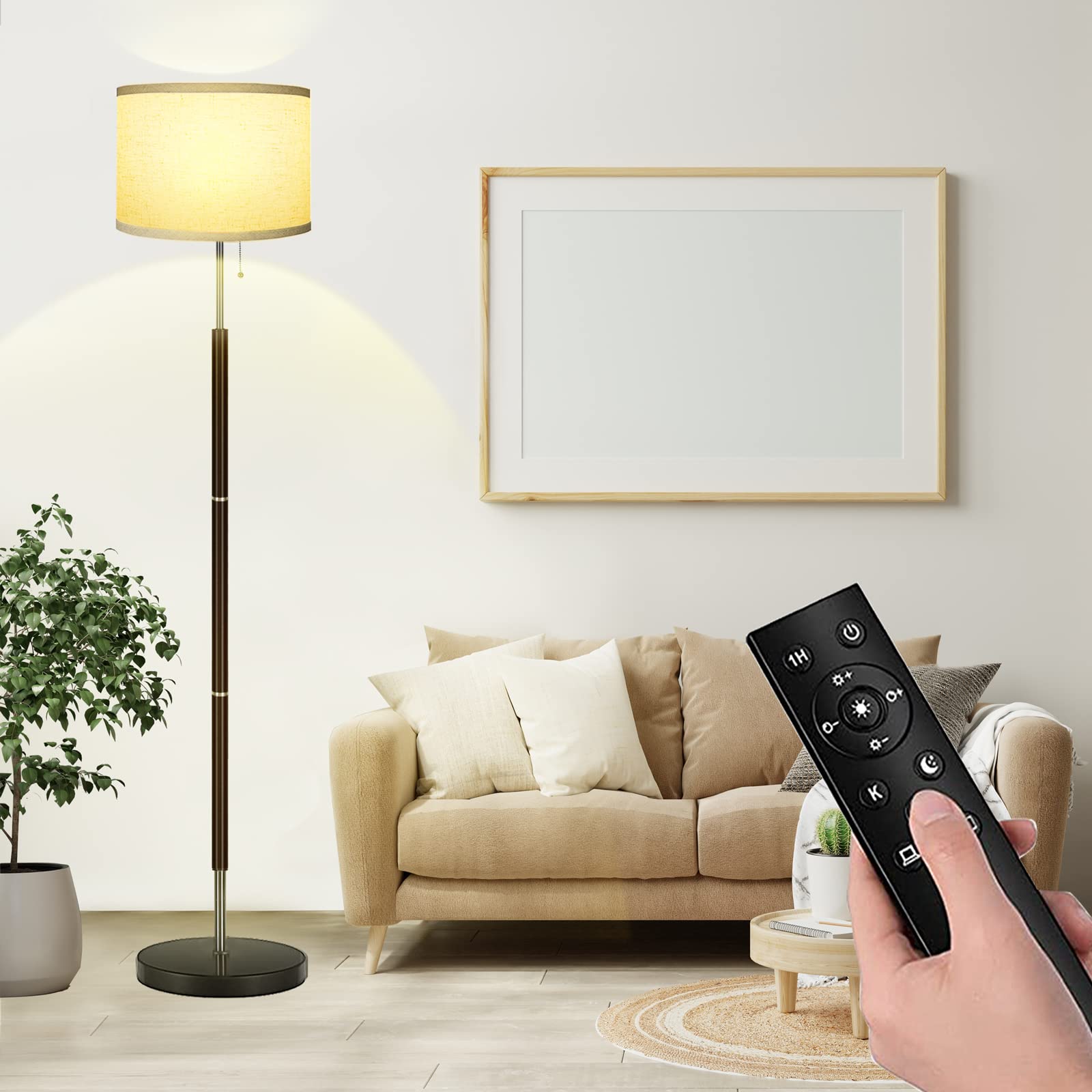 SEWWTBTLIFE Floor Lamp, Stand Light, Indirect Lighting, Eye-Friendly, 3000-6000k, Stepless Color Adjustment, Dimmable, Stylish, Nordic Design, Remote
SEWWTBTLIFE Floor Lamp, Stand Light, Indirect Lighting, Eye-Friendly, 3000-6000k, Stepless Color Adjustment, Dimmable, Stylish, Nordic Design, Remote