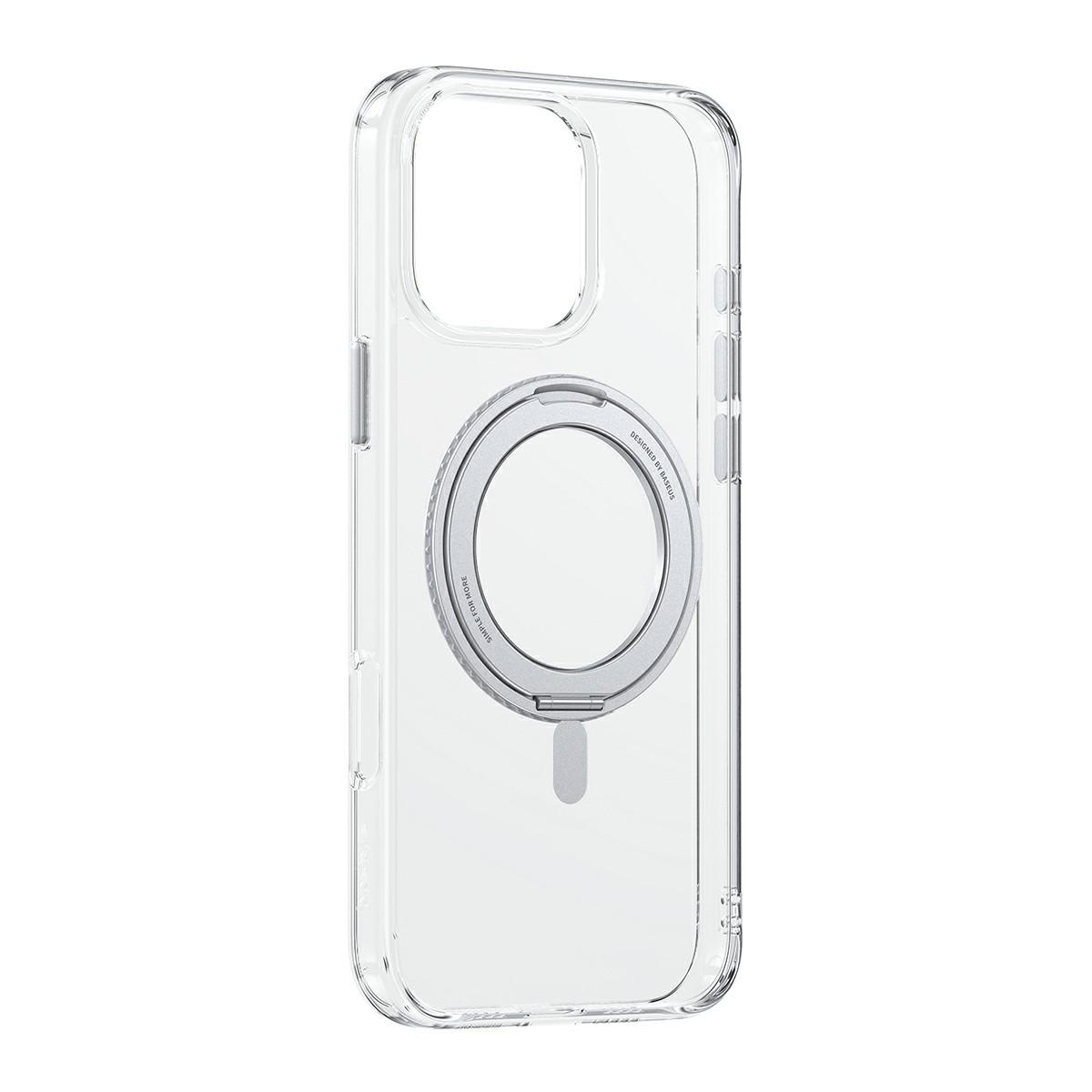 BASEUS Smart Ring Series For iPhone 16 Pro Max Compatible with MagSafe Phone Case TPU+PC Kickstand Cover Transparent
BASEUS Smart Ring Series For iPhone 16 Pro Max Compatible with MagSafe Phone Case TPU+PC Kickstand Cover Transparent