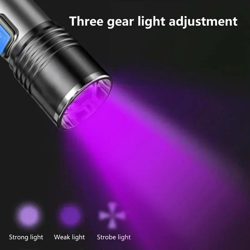 Mini 395nm UV Flashlight Blacklight Zoomable USB Rechargeable UV Light Ultraviolet Torch for Pet Urine Detector Resin Curing
Mini 395nm UV Flashlight Blacklight Zoomable USB Rechargeable UV Light Ultraviolet Torch for Pet Urine Detector Resin Curing