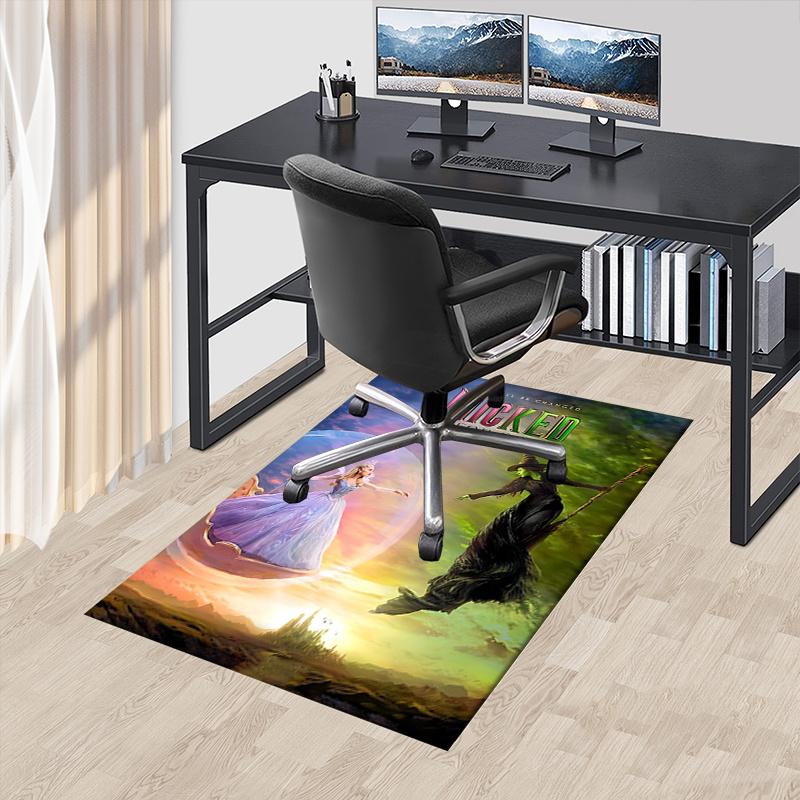 Wicked, Good Pattern Polyester Office Carpet Chair Mats, Home Decor Dormitory Floor Protector with Anti-Skid Backing, Large Area Coverage,Ch 60cm by 90cm
Wicked, Good Pattern Polyester Office Carpet Chair Mats, Home Decor Dormitory Floor Protector with Anti-Skid Backing, Large Area Coverage,Ch 60cm by 90cm