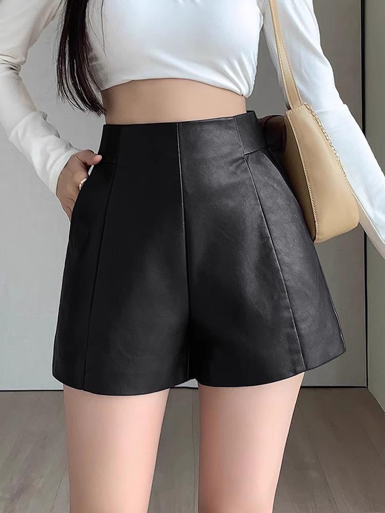 Women s High-Waist Leather Shorts - Slimming A-Line, Wide-Leg, Korean Style for Autumn/Winter 2023 3XL
Women s High-Waist Leather Shorts - Slimming A-Line, Wide-Leg, Korean Style for Autumn/Winter 2023 3XL