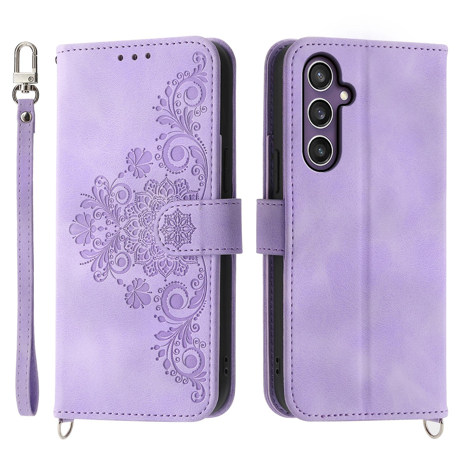 For Samsung Galaxy S24+ Case Multiple Card Slots Leather Wallet Cover with Straps Light Purple
For Samsung Galaxy S24+ Case Multiple Card Slots Leather Wallet Cover with Straps Light Purple