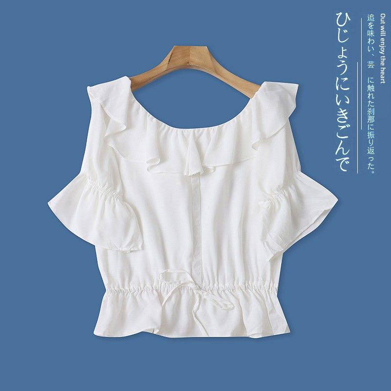 1A/25 Single Summer New Arrival Foreign Trade Women s Clothing Youth Fashion Silm Casual round Neck Pullover Short Sleeve Shirt White F
1A/25 Single Summer New Arrival Foreign Trade Women s Clothing Youth Fashion Silm Casual round Neck Pullover Short Sleeve Shirt White F