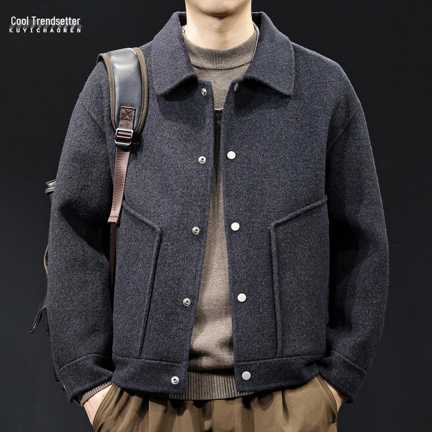 Men s Heavyweight American-Style Double-Sided Wool Cashmere Jacket, 2025 New Thickened Plus Size 4XL (200-220 jin) чорний
Men s Heavyweight American-Style Double-Sided Wool Cashmere Jacket, 2025 New Thickened Plus Size 4XL (200-220 jin) чорний