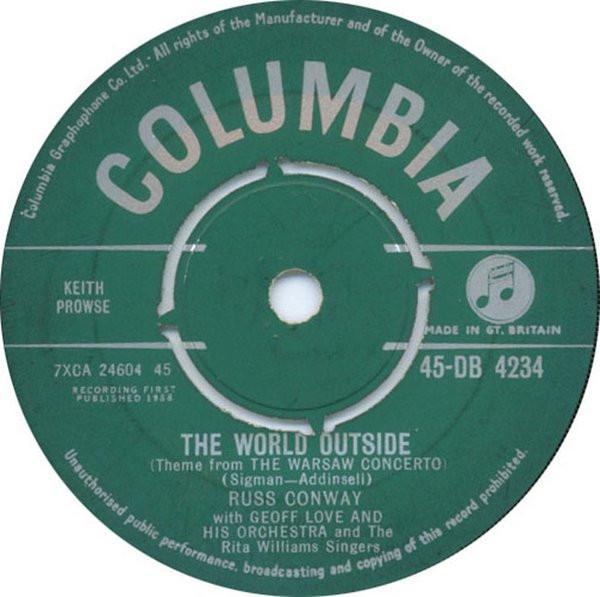 7inch Record RUSS CONWAY - The World Outside 45DB4234 Columbia 1958 UK Pop Used
7inch Record RUSS CONWAY - The World Outside 45DB4234 Columbia 1958 UK Pop Used