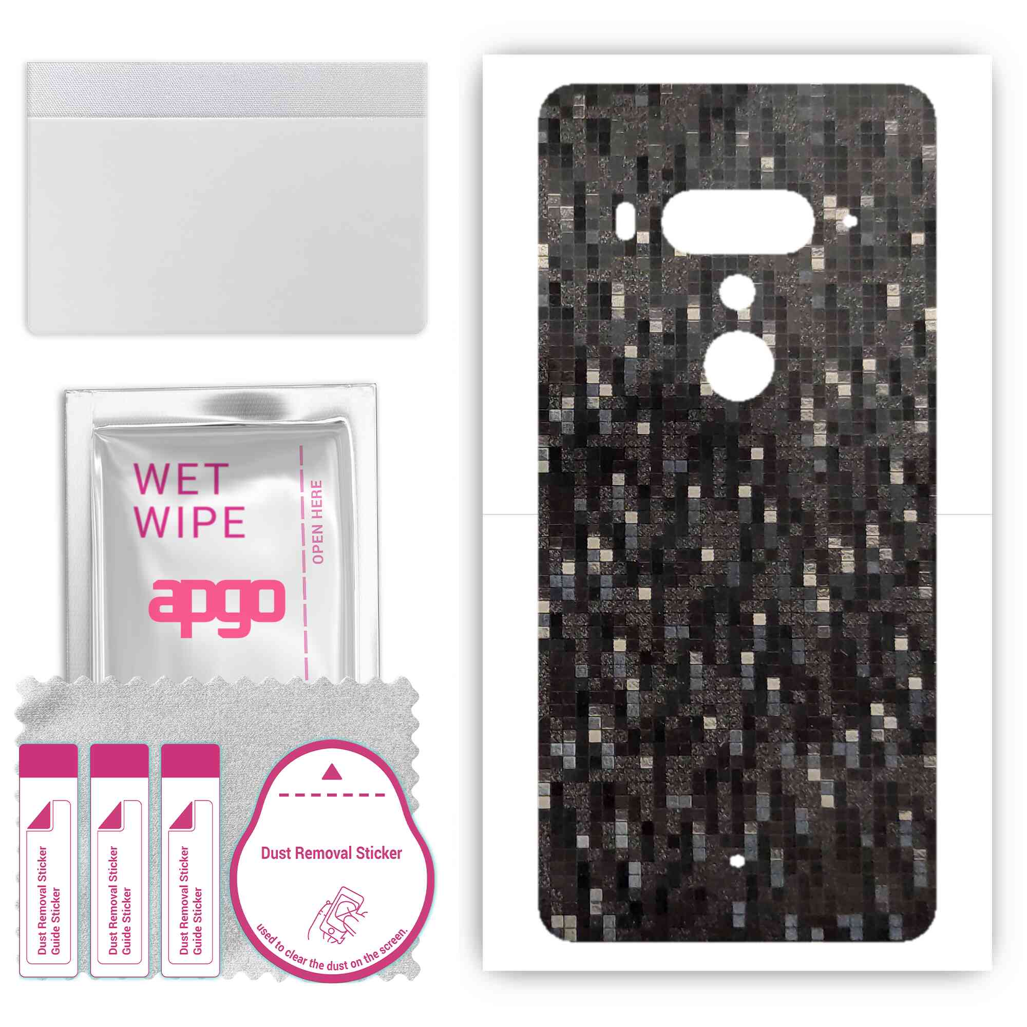 Apgo Protective Skin Sticker для задньої панелі, сумісний з HTC U12 Plus, Wrap Film, Foil, Vinyl - Pattern Carbon Black Pixel
Apgo Protective Skin Sticker для задньої панелі, сумісний з HTC U12 Plus, Wrap Film, Foil, Vinyl - Pattern Carbon Black Pixel