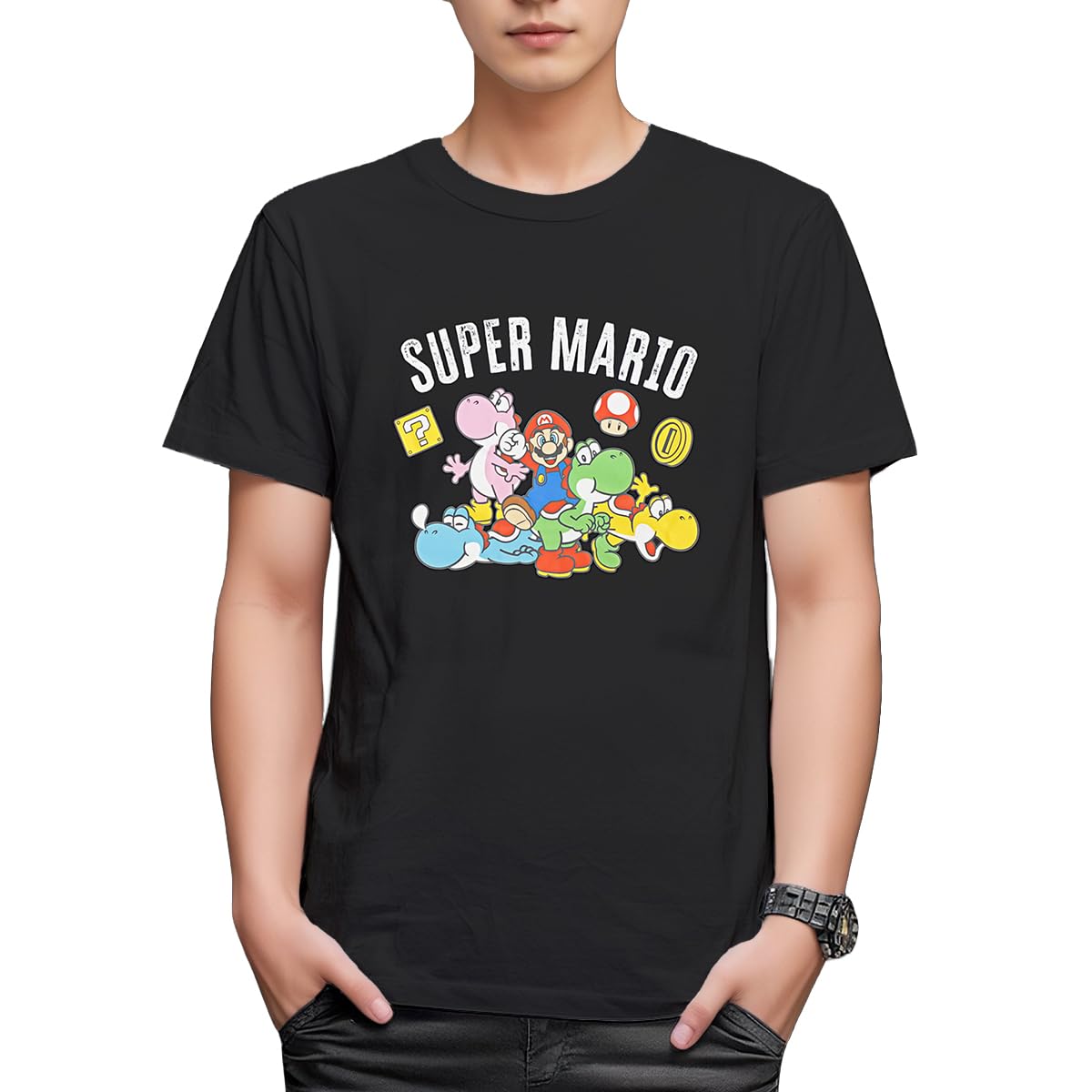 Fine Plus Super Mario Colorful Yoshi Short Sleeve T-Shirt
Fine Plus Super Mario Colorful Yoshi Short Sleeve T-Shirt