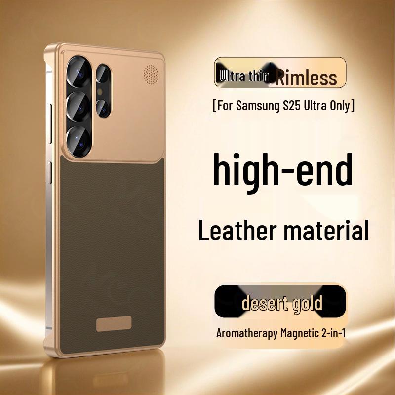 Leather Aroma Magnetic S26 Ultra Phone Case with Borderless Drop Protection S26Ultra пустынный/золотой
Leather Aroma Magnetic S26 Ultra Phone Case with Borderless Drop Protection S26Ultra пустынный/золотой