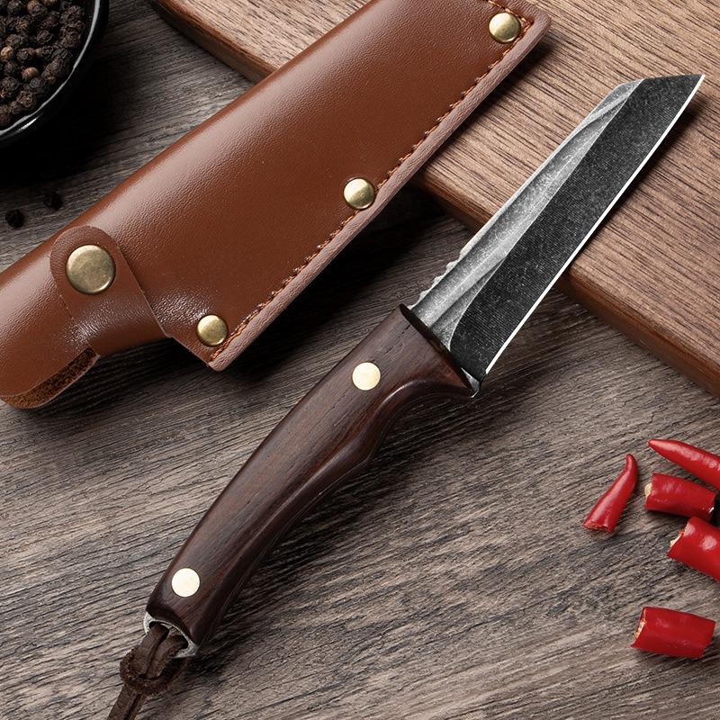 Нож для обвалки мяса с деревянной ручкой, кухонный нож для нарезки овощей, нож для чистки фруктов, портативные походные ножи для пикника с чехлом
Нож для обвалки мяса с деревянной ручкой, кухонный нож для нарезки овощей, нож для чистки фруктов, портативные походные ножи для пикника с чехлом