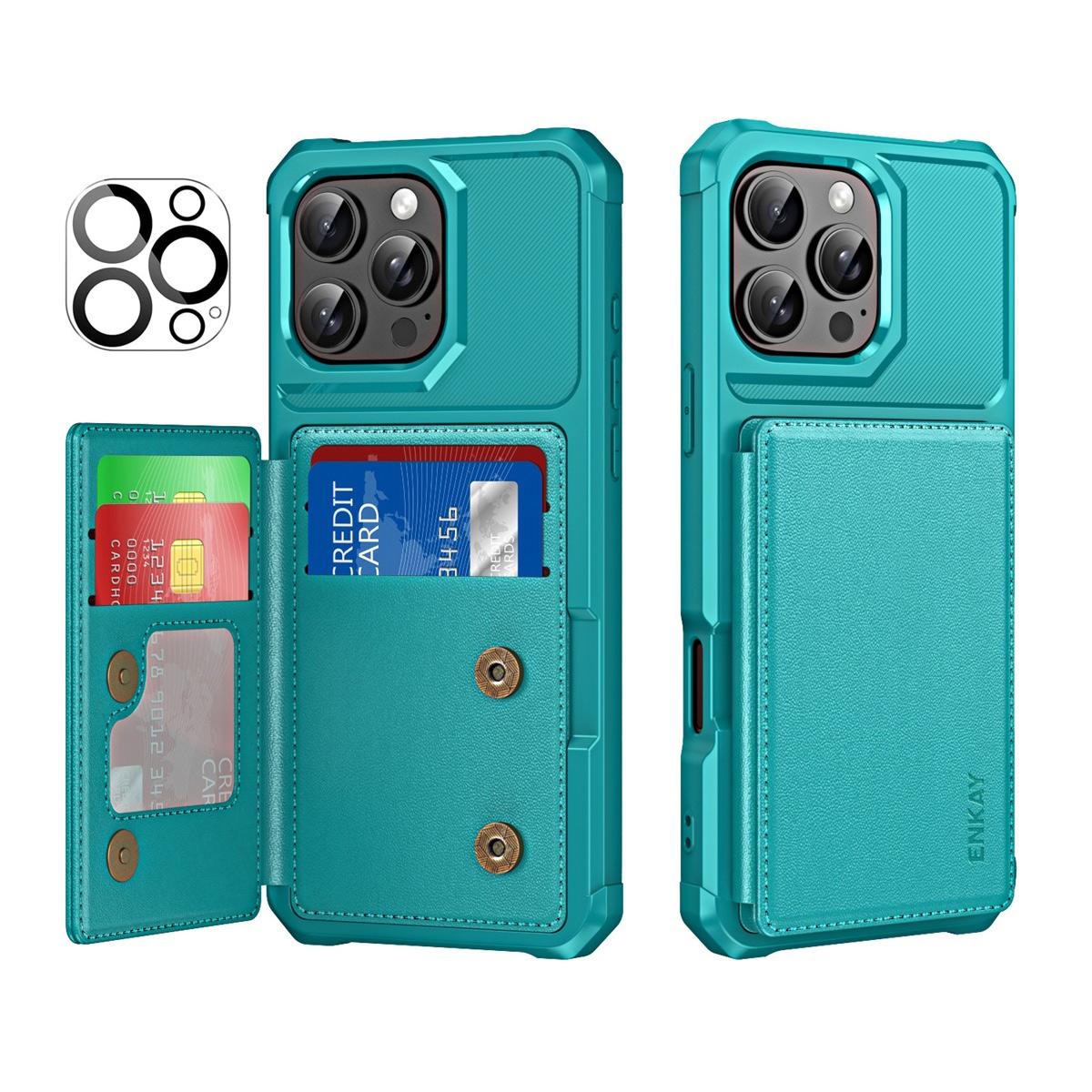 For iPhone 15 Pro Max ENKAY Hat-Prince Wallet Card Slot Kickstand PU Leather +TPU Back Phone Cover with Camera Lens Film C
For iPhone 15 Pro Max ENKAY Hat-Prince Wallet Card Slot Kickstand PU Leather +TPU Back Phone Cover with Camera Lens Film C