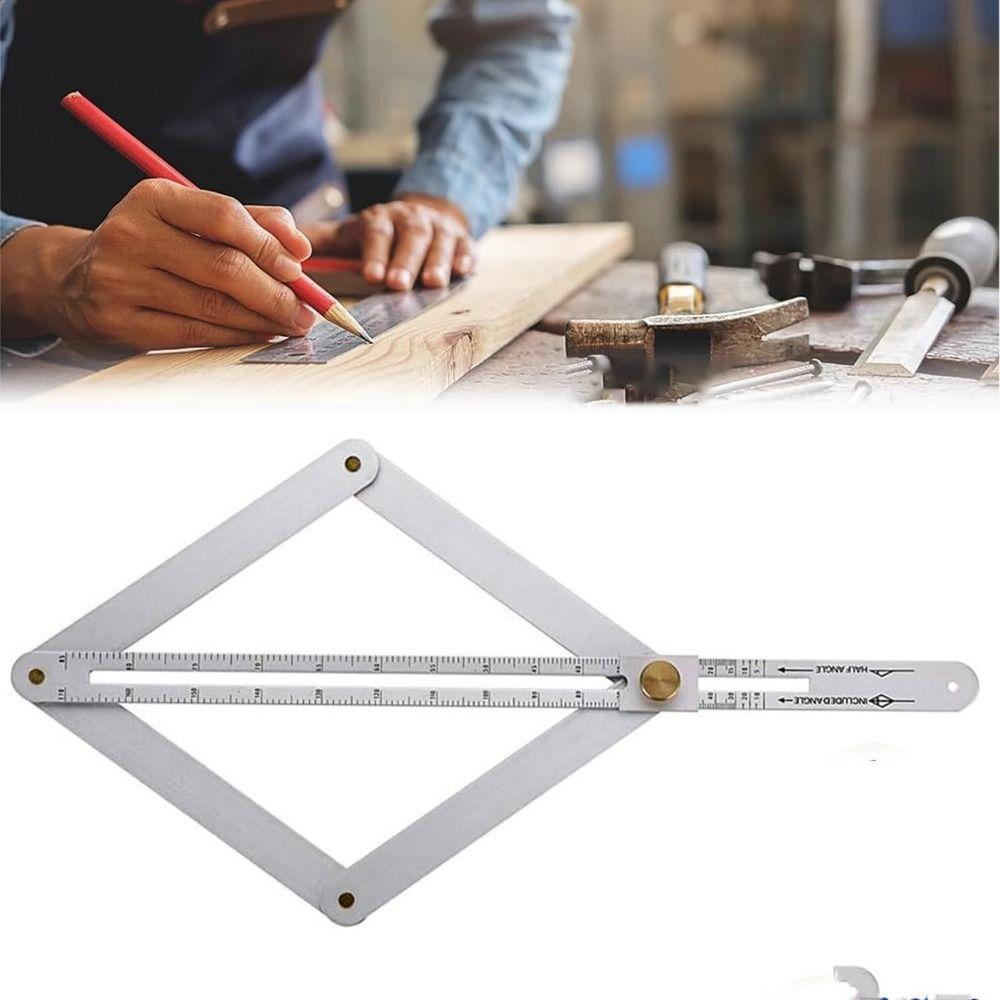 Stainless Steel Angle Gauge Protractor Multifunction Diagonal Square Ruler Measuring Tools blue-450mm
Stainless Steel Angle Gauge Protractor Multifunction Diagonal Square Ruler Measuring Tools blue-450mm