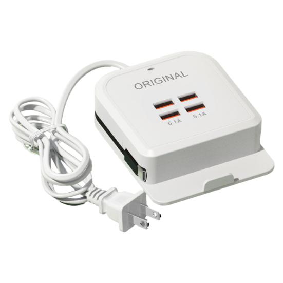 USB Fast Charger with Rack Universal 4-Port 5.1A Multi-Port Compact Mobile Phones Charging Head for Apple for Android US Plug
USB Fast Charger with Rack Universal 4-Port 5.1A Multi-Port Compact Mobile Phones Charging Head for Apple for Android US Plug