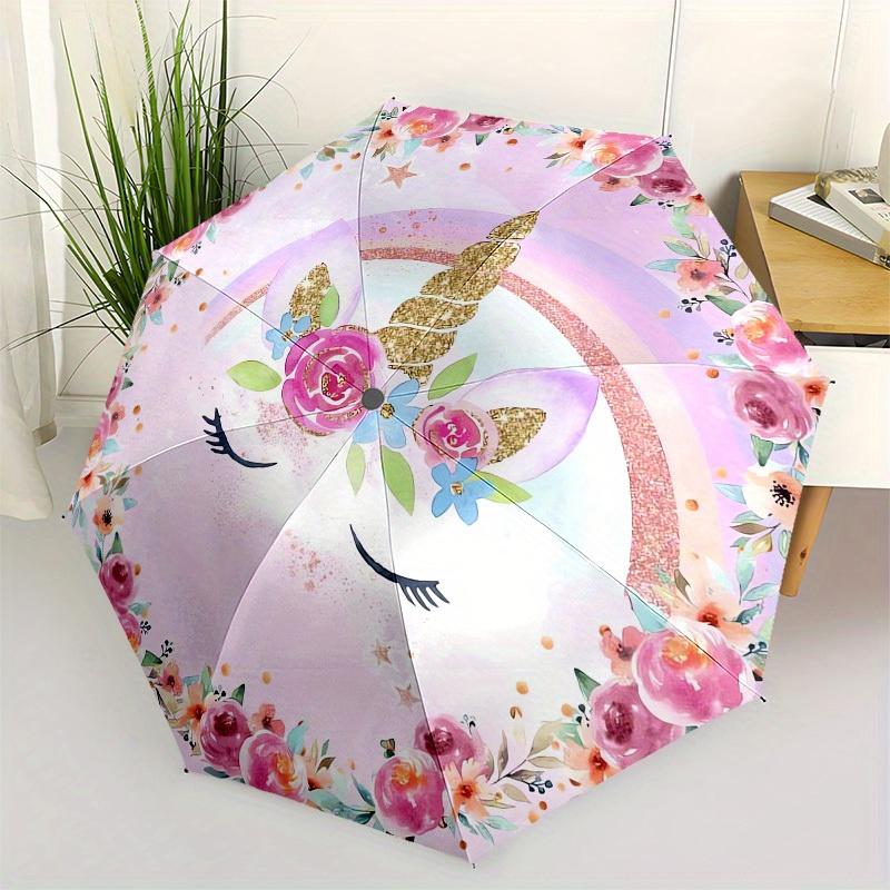 1pc Unicorn Floral Rainbow Illustration Umbrella with Plastic Handle,Suitable for All Seasons Home Travel Outdoor UmbrellaM1227
1pc Unicorn Floral Rainbow Illustration Umbrella with Plastic Handle,Suitable for All Seasons Home Travel Outdoor UmbrellaM1227