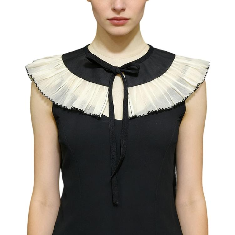 Stylish Shawl Style Collar With Black Trim Detachable Collar Accessory Decors For Women Feminine Look Daily Wear 1 чорний
Stylish Shawl Style Collar With Black Trim Detachable Collar Accessory Decors For Women Feminine Look Daily Wear 1 чорний