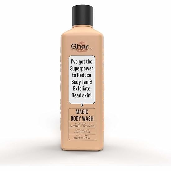 Ghar Soaps Magic De-Tan body wash for tan removal | Exfoliating Body Wash with Saffron, Lactic Acid & Niacinamid | Paraben & SLS Free
Ghar Soaps Magic De-Tan body wash for tan removal | Exfoliating Body Wash with Saffron, Lactic Acid & Niacinamid | Paraben & SLS Free
