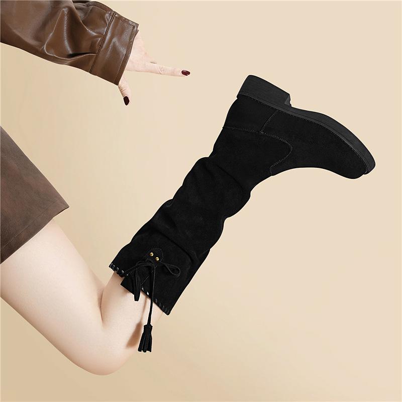 Temperament: platform boots, women s new autumn and winter new versatile western cowboy boots, fashion knight boots, calf socks 34
Temperament: platform boots, women s new autumn and winter new versatile western cowboy boots, fashion knight boots, calf socks 34