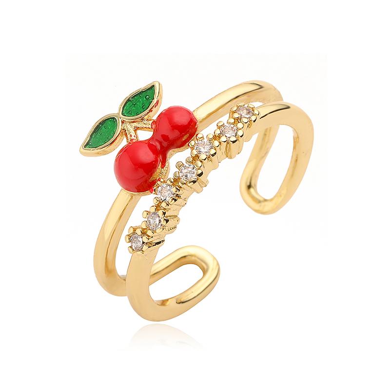HECHENG, New Style Enamel Drip Oil Red Cherry Strawberry Cute Sweet Opening Adjustable Ladies Exquisite Ring Gift 1 Piece resizable
HECHENG, New Style Enamel Drip Oil Red Cherry Strawberry Cute Sweet Opening Adjustable Ladies Exquisite Ring Gift 1 Piece resizable