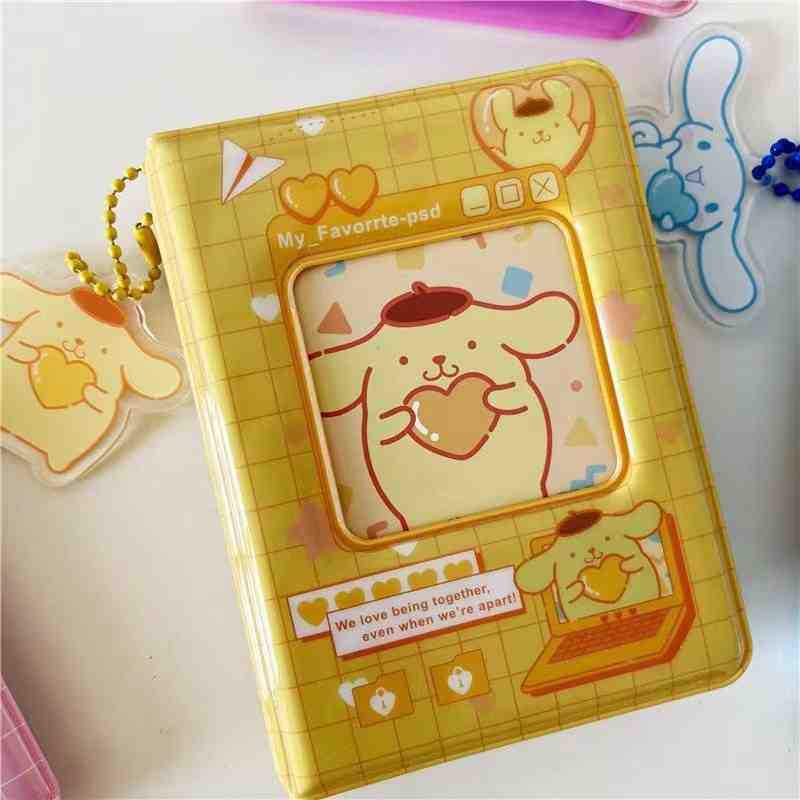 Мини-держатель для фотокарточек Sanrio 3 дюйма - Милый альбом в стиле Ins для фанатов звезд 36 Card Slots, 18 Pages
Мини-держатель для фотокарточек Sanrio 3 дюйма - Милый альбом в стиле Ins для фанатов звезд 36 Card Slots, 18 Pages