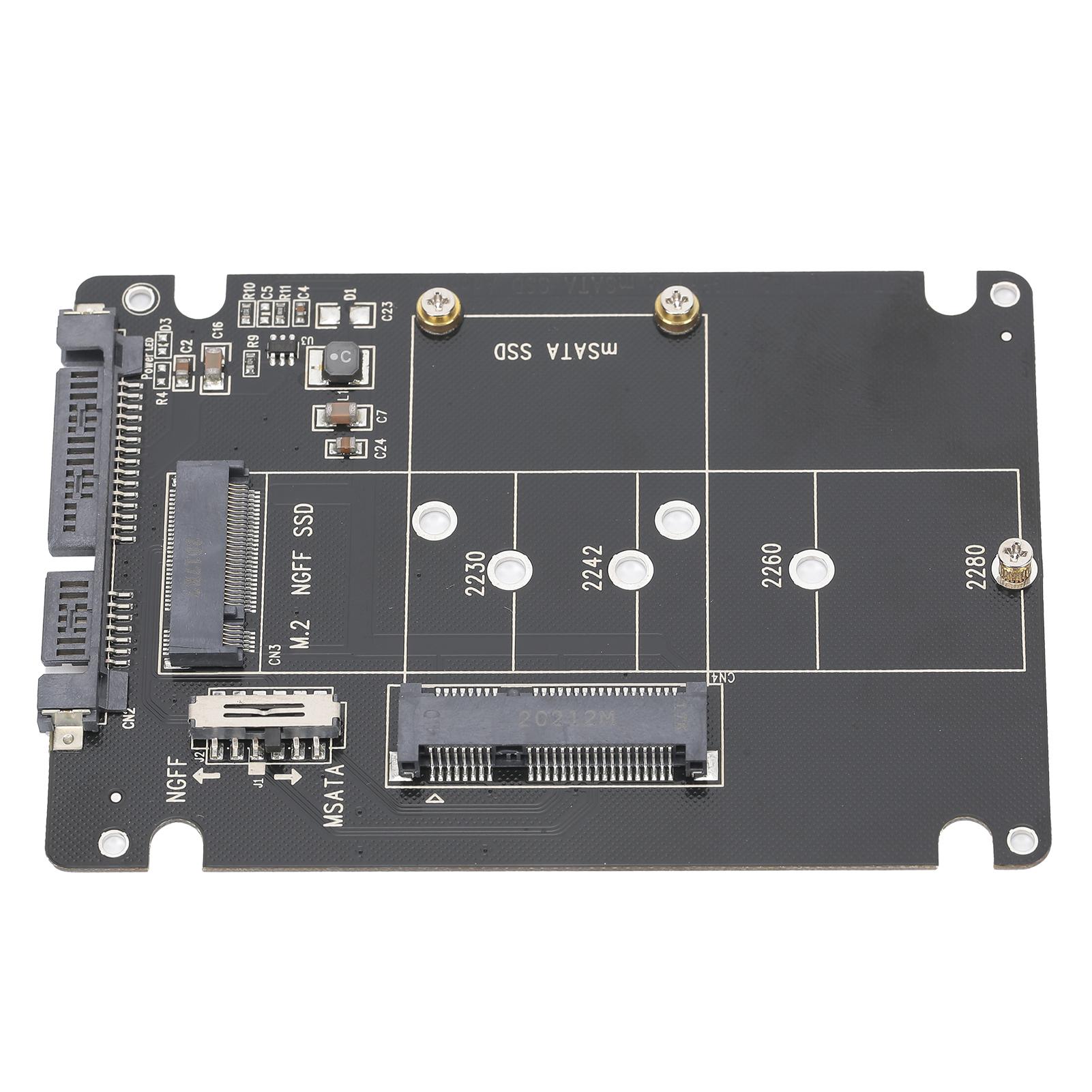 Адаптер M.2 NGFF MSATA до SATA 3.0 Конвертер SSD до SATA Плата-рідер Комп ютерне обладнання
Адаптер M.2 NGFF MSATA до SATA 3.0 Конвертер SSD до SATA Плата-рідер Комп ютерне обладнання