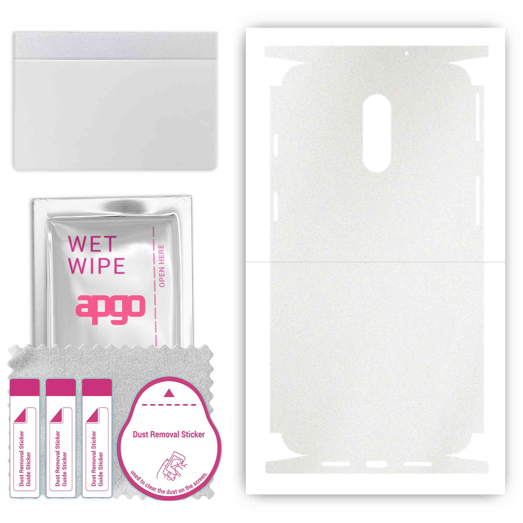 apgo Protective Skin Sticker for the back+sides compatible with OnePlus 7, Full Wrap Film, Foil, Vinyl - Pattern Matte Transparent
apgo Protective Skin Sticker for the back+sides compatible with OnePlus 7, Full Wrap Film, Foil, Vinyl - Pattern Matte Transparent