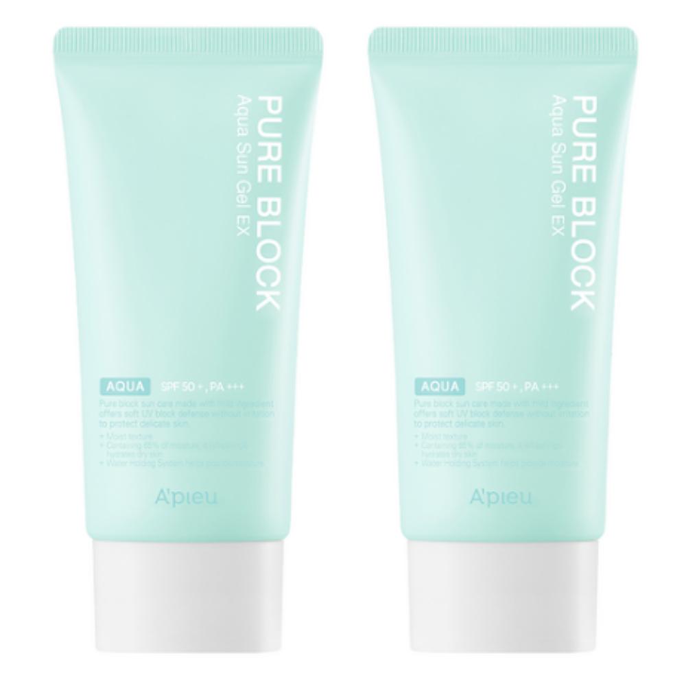 A pieu Pure Block Aqua Sun Gel SPF50+ PA+++ 2 x 50ml
A pieu Pure Block Aqua Sun Gel SPF50+ PA+++ 2 x 50ml