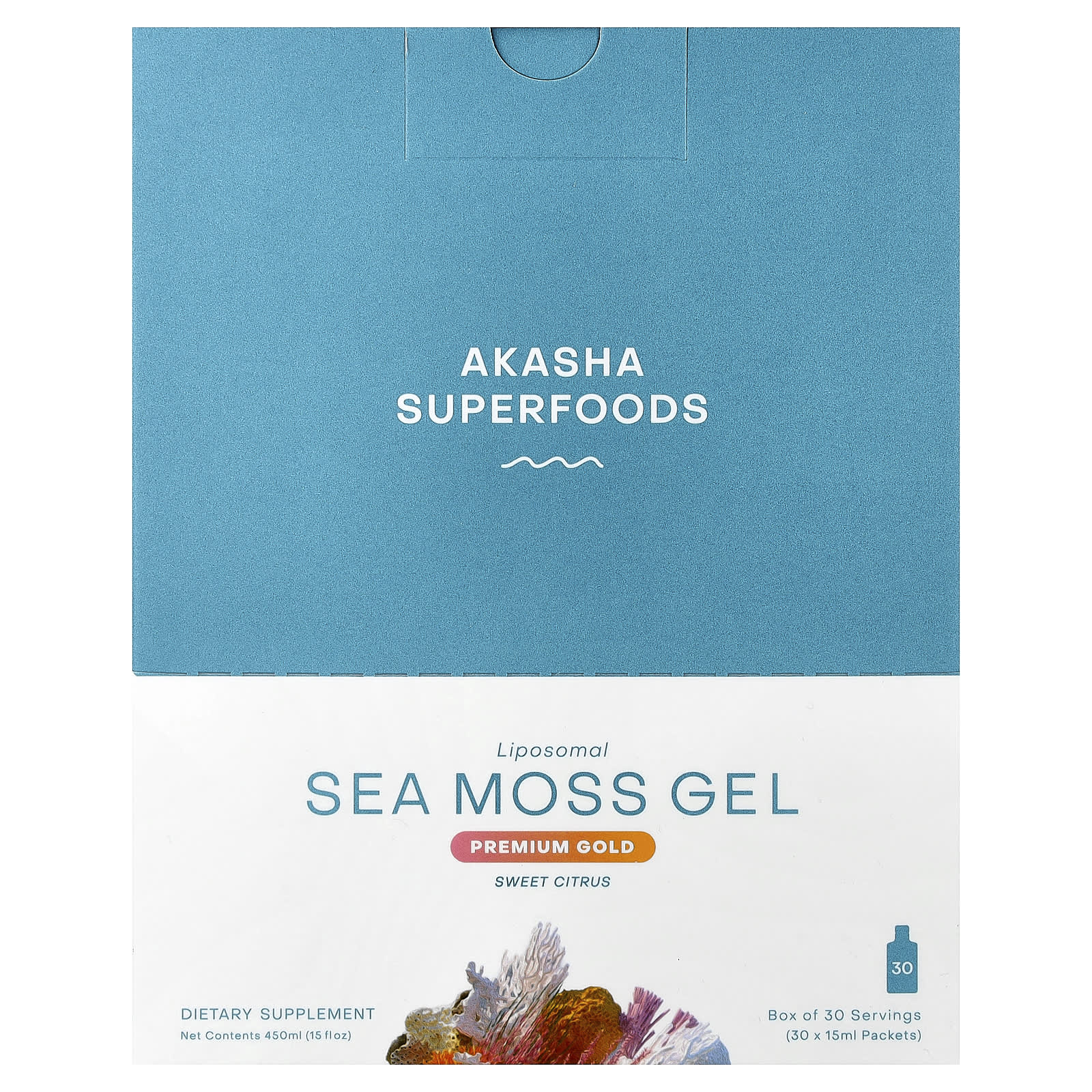 Akasha Superfoods, Ліпосомальний гель з морських водоростей, Солодкий цитрус, 30 пакетиків, 15 мл (0,5 рідкої унції) Кожен
Akasha Superfoods, Ліпосомальний гель з морських водоростей, Солодкий цитрус, 30 пакетиків, 15 мл (0,5 рідкої унції) Кожен