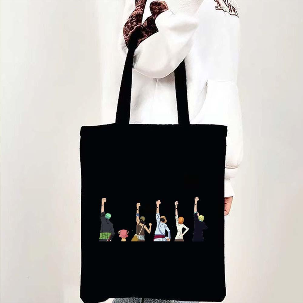 One Piece Luffy printed canvas single-shoulder shopping bag 7518
One Piece Luffy printed canvas single-shoulder shopping bag 7518