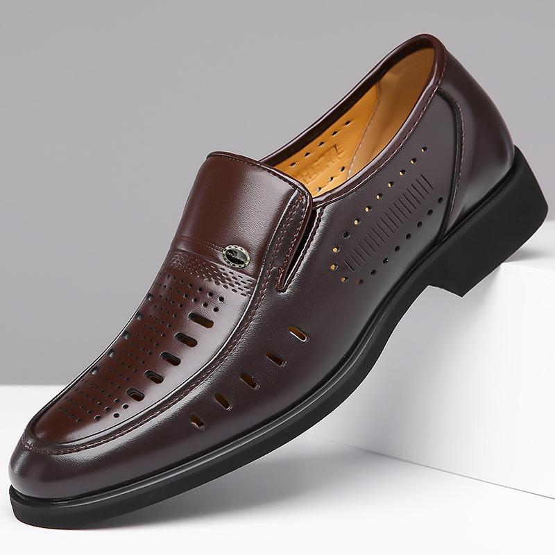 Мужские летние повседневные туфли из перфорированной кожи, мягкие дышащие сандалии, модная мужская обувь Оксфорды на мягкой подошве, мокасины, рабочая обувь 38 коричневый
Мужские летние повседневные туфли из перфорированной кожи, мягкие дышащие сандалии, модная мужская обувь Оксфорды на мягкой подошве, мокасины, рабочая обувь 38 коричневый