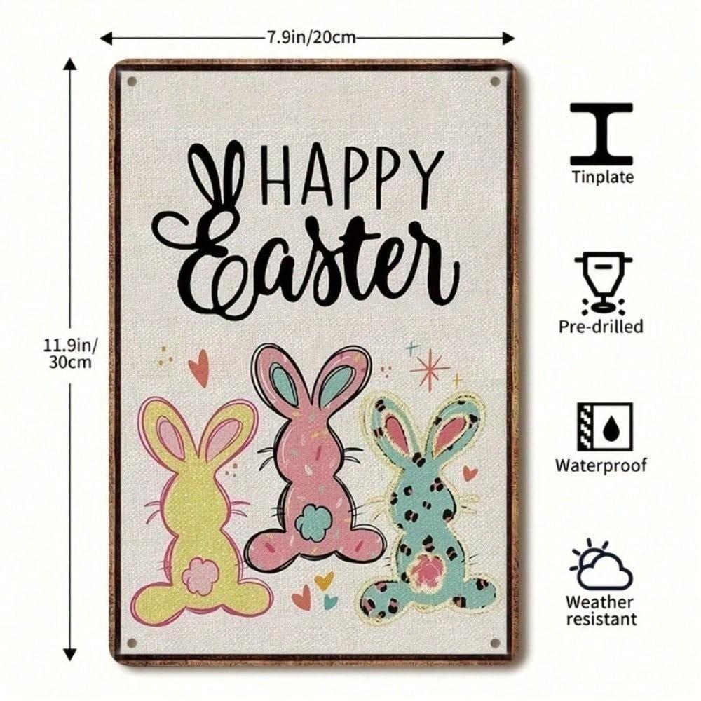 D Happy Easter Vintage Metal Sign Rustic Farmhouse Rabbit Decor Wall Art Kitchen Living Room Coffee Shop Hanging Decoration 20x30cm(7.8x11.8inch)
D Happy Easter Vintage Metal Sign Rustic Farmhouse Rabbit Decor Wall Art Kitchen Living Room Coffee Shop Hanging Decoration 20x30cm(7.8x11.8inch)