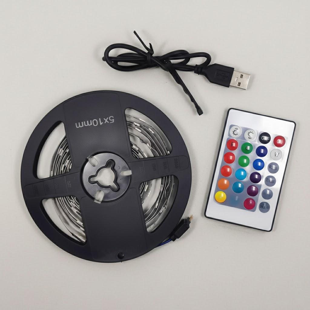 RGB LED Bluetooth Strip Light USB Waterproof Mood Lighting 2835 SMD 7 Colors 24 Keys Remote Control Flexible LED Strip 1M
RGB LED Bluetooth Strip Light USB Waterproof Mood Lighting 2835 SMD 7 Colors 24 Keys Remote Control Flexible LED Strip 1M