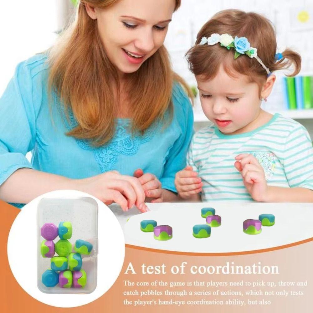 10pcs/set 6 Sided Traditional Game Toys Double-Colors Playing Stones Toy Kids Toys 10Pcs/Box
10pcs/set 6 Sided Traditional Game Toys Double-Colors Playing Stones Toy Kids Toys 10Pcs/Box