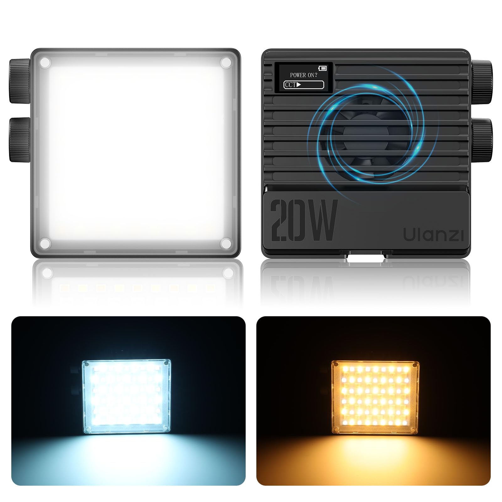 Ulanzi LE20 LED Video Light 20W Photography Light Small Ultra High Brightness 5000mAh PD Rapid Charging Type-C 2500k-9000K CRI95+ 359 Color RGB Mode
Ulanzi LE20 LED Video Light 20W Photography Light Small Ultra High Brightness 5000mAh PD Rapid Charging Type-C 2500k-9000K CRI95+ 359 Color RGB Mode